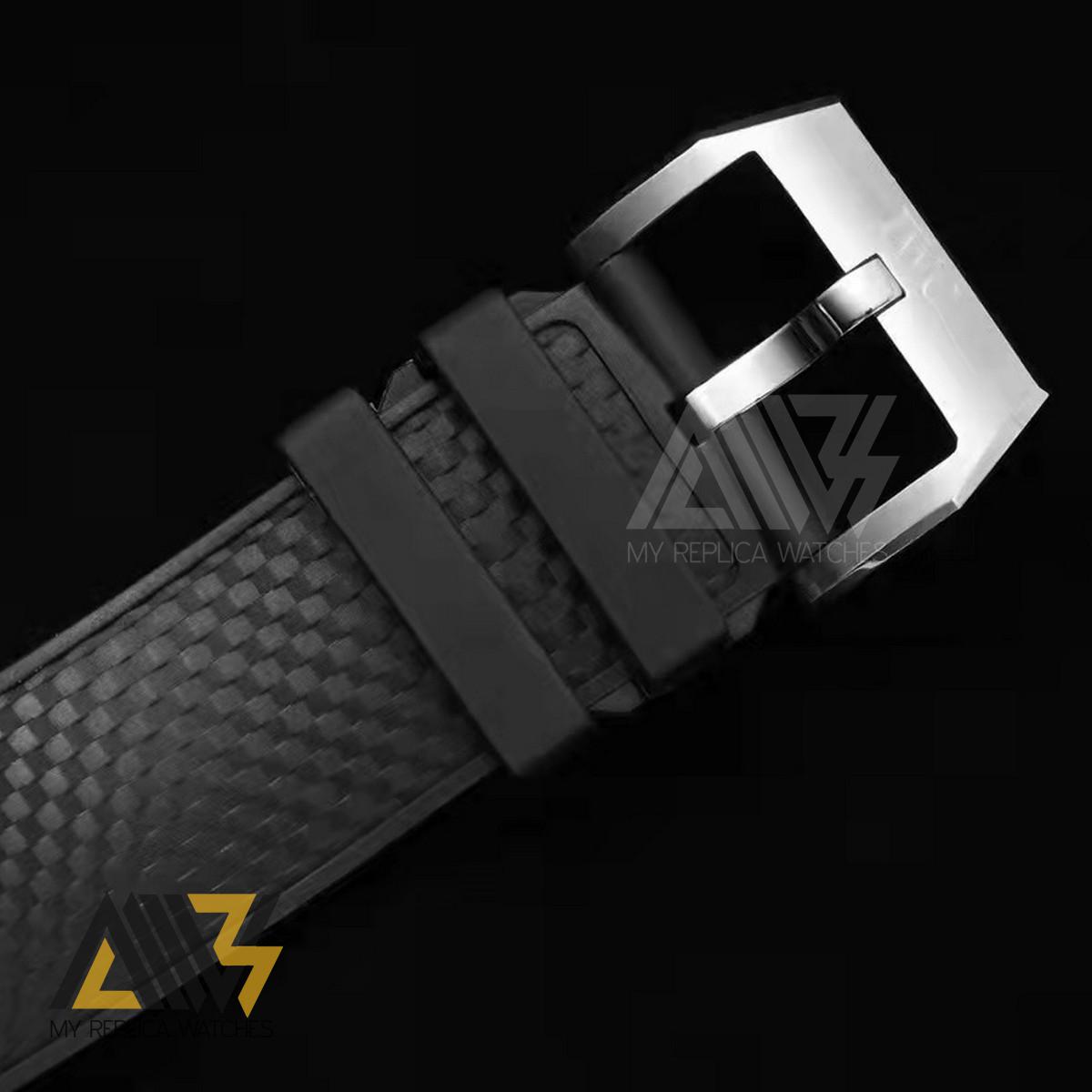 Aquatimer IW376803 Stainless Steel Case Stainless Steel Case RSF 1:1 Best Edition Black Dial on Black Rubber Strap A7750
